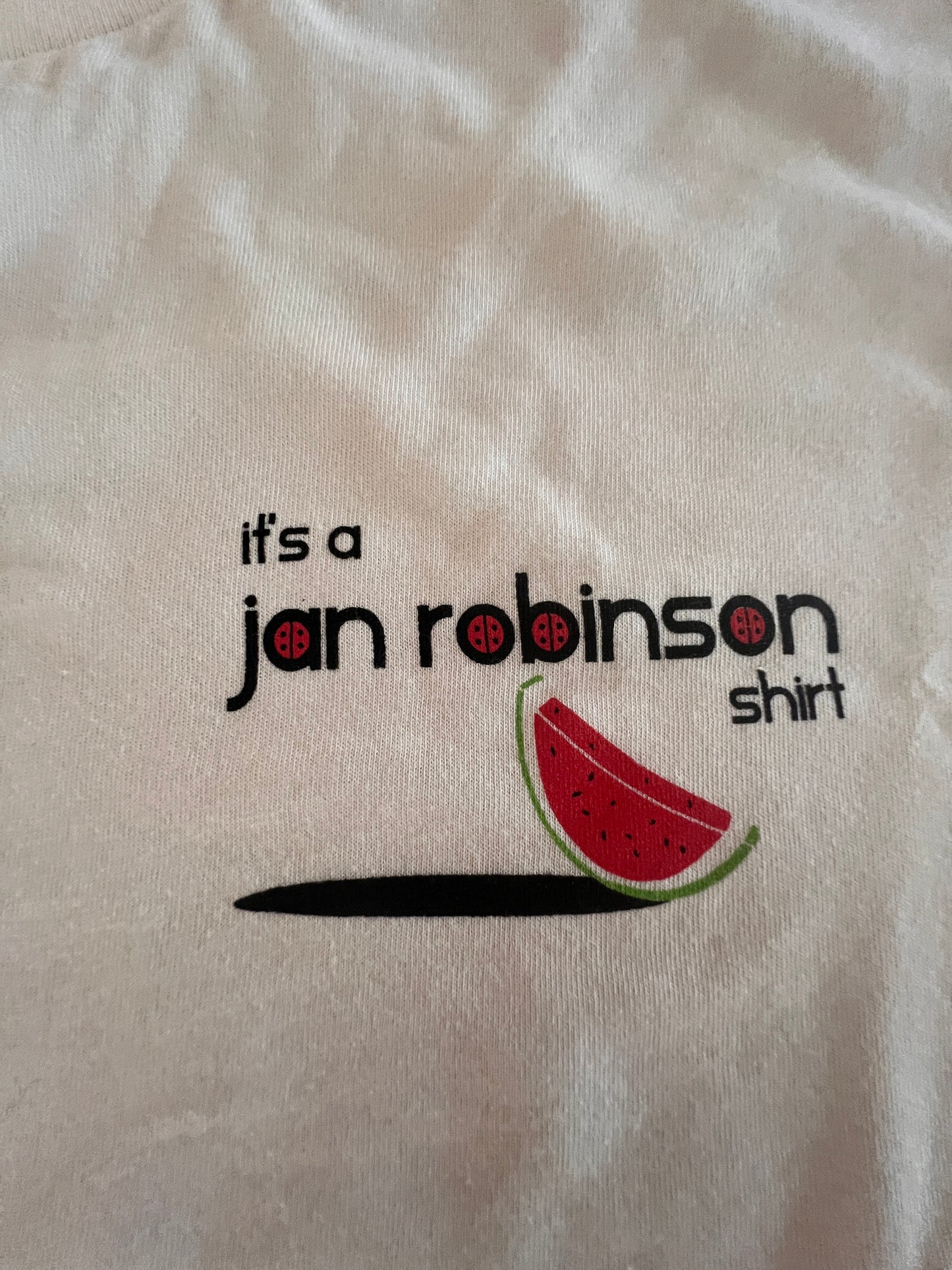 Jan Robinson front & back Watermelon T-shirt (limited screen print)