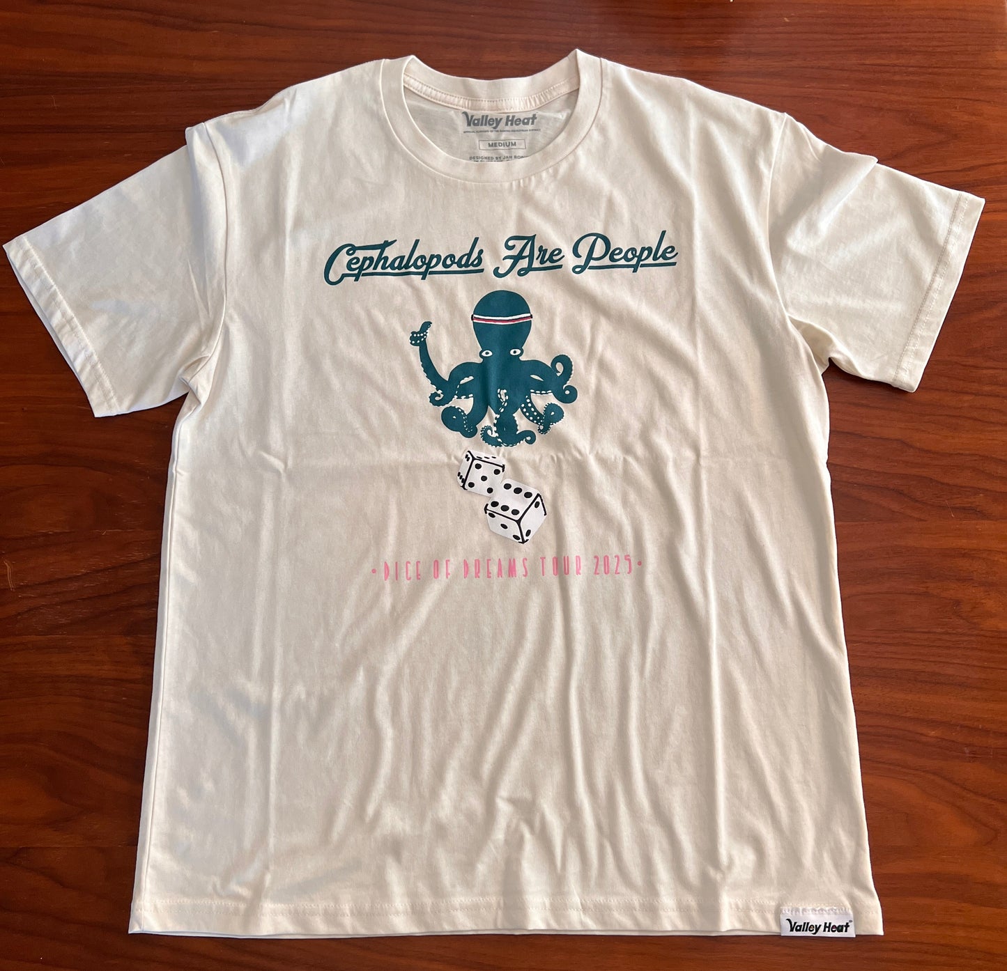 Cephalopods Are People front & back concert T-shirt (limited screen print)